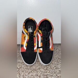 Vans Flame Pattern Sneakers